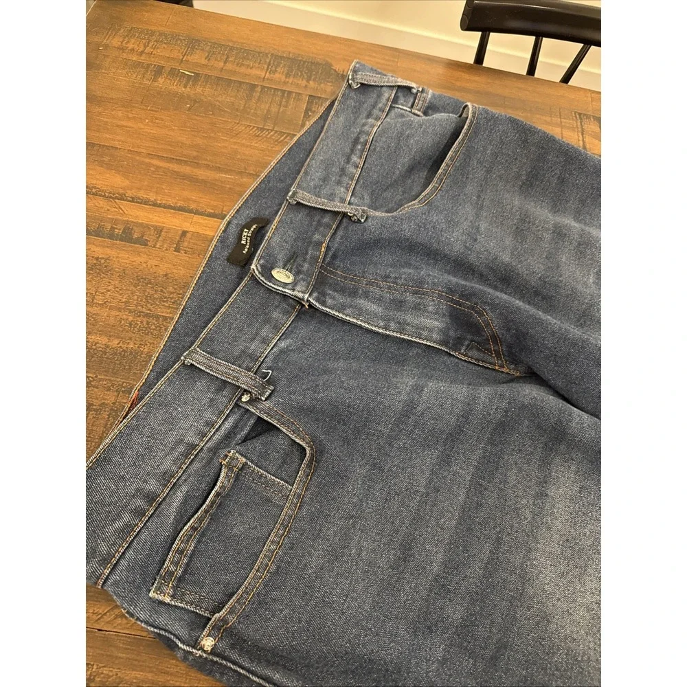 True Religion Jeans Mens Size 40 Blue Denim Stretch Ricky Relaxed Straight Leg